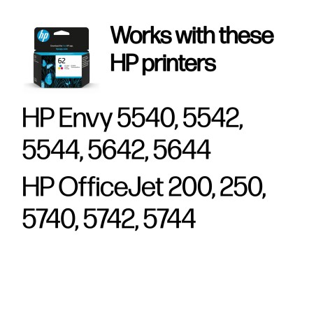 HP Ink 62 C/M/Y